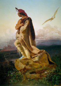 Cooper, Der letzte Mohikaner / E.G.Leutze tekijältä Emanuel Gottlieb Leutze