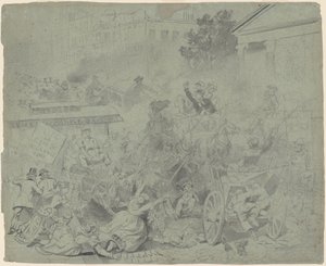 New York – Street Scene tekijältä Emanuel Gottlieb Leutze