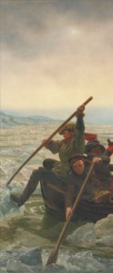 Washington ylittää Delaware-joen 25. joulukuuta 1776 tekijältä Emanuel Gottlieb Leutze