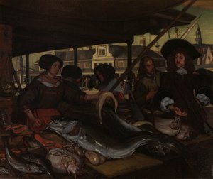 Nieuwe Vismarkt (Uusi kalatori) Amsterdamissa