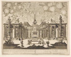 Focs artificials a Moscou celebrant la fi de la guerra russo-turca, 1775 (Acte III) Representation du Feu d