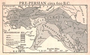 "Pre-Persia, noin 600 eaa.", n. 1915. tekijältä Emery Walker Ltd