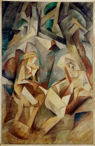 Kylpijät (öljy kankaalle)