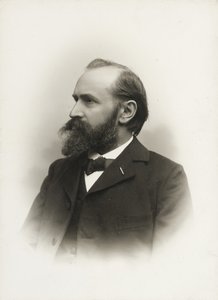 Säveltäjä ja urkuri Otto Mallingin muotokuva 1848-1915, n. 1900. tekijältä Emil Hohlenberg