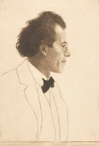 Muotokuva säveltäjä Gustav Mahlerista 1860-1911, 1902.