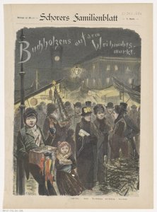 Buchholzin perhe Kerstmarktilla Buchholzenit joulumarkkinoilla (otsikko esineessä) tekijältä Emil Ost