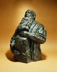 Rodin katsoo taaksepäin; Rodin nojaa taaksepäin, 1909 tekijältä Emile Antoine Bourdelle