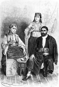 Tangerin juutalainen mies ja nainen, 1878 tekijältä Emile Antoine Bayard
