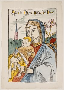 Pyhä Maria, Jumalanäiti, liljan kanssa tekijältä Emile Bernard