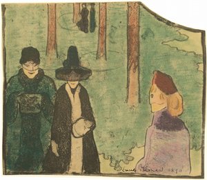 Metsässä tekijältä Emile Bernard