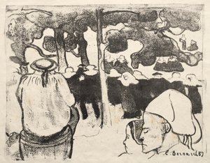 Les Bretonneries: Häät Bretagnessa (La Noce en Bretange) tekijältä Emile Bernard