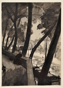Laiturit: Seine Pont Marien kohdalla tekijältä Emile Bernard