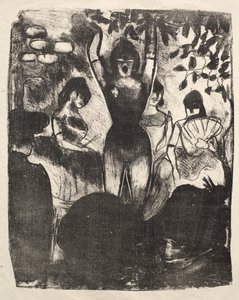 Laulaja Café-Concertissa tekijältä Emile Bernard