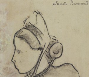 Bretonilaisen naisen tutkimus tekijältä Emile Bernard