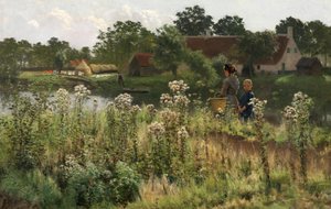 Lys-joki Astenessa, n. 1885 (öljy kankaalle)