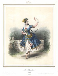 La ballarina de ballet francesa Adele Dumilatre ballant a l