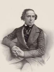 Säveltäjä Giacomo Meyerbeerin muotokuva 1791-1864, 1857.