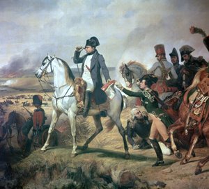 Napoleon Wagramin taistelussa 1800-luvulla. tekijältä Emile Jean Horace Vernet