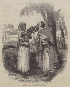 Rebecca kaivolla tekijältä Emile Jean Horace Vernet