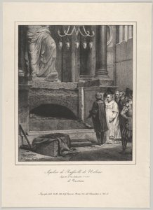 Rafaelin hauta, avattiin 14. syyskuuta 1833, Pantheon, Rooma, 1833. tekijältä Emile Jean Horace Vernet