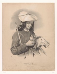 Paimen Pyreneiltä haukka käsissään Pâtre des Pyrenees (Ossun) (otsikko esineessä) Valittujen taiteilijoiden tutkimukset (sarjan nimi) Etudes choisies (sarjan nimi esineessä)