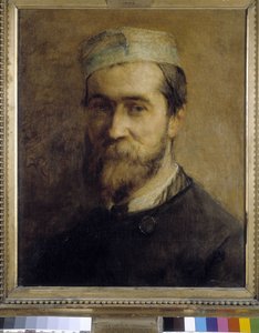 Gustave Ricardin (1823-1873) muotokuva taidemaalari Emile Loubonista (1809-1863). Öljy kankaalle