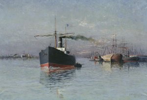 Dunkerquen suuri telakka, 1890 tekijältä Emile Maillard