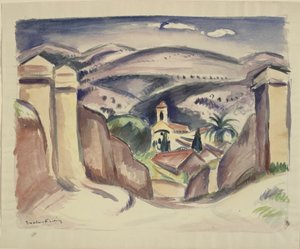 Cassiksen sisäänkäynti, jota kutsutaan myös Cassisin kirkon torniksi tekijältä Emile Othon Friesz