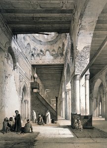 Ahmad Ibn Tulunin moskeija, Kairo: Maqsuran sisätilat, 9. vuosisata. 1800-luku (litografia Emile Prisse d