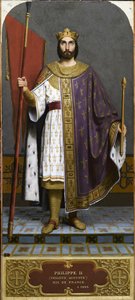 Ranskan kuningas Philip II 1165-1223, 1840-luku.