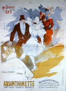 "Absinthinette" -mainos tekijältä Emile Tabouret