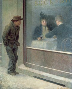 Nälkäisen miehen heijastuksia tai sosiaalisia kontrasteja, 1894