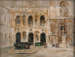 Cortile, Dogen palatsi (öljy paneelille) tekijältä Emily Murray Paterson