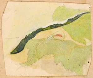 Posliinivalkoinen hämähäkki, 1800-luvun loppu - 1900-luvun alku.