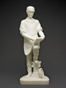 Konemiehen oppipoika, n. 1859 (marmori) tekijältä Emma Stebbins