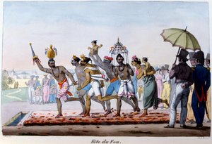 Fire Festival, Intia, 1800-luvun puoliväli tekijältä Emmanuel Adolphe Midy