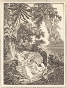Ilta tekijältä Emmanuel Jean Nepomucène de Ghendt after Pierre Antoine Baudouin