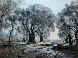 Vallonetin vuoristovirta, 1892 tekijältä Emmanuel Lansyer