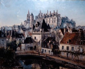 Cordelieresin satama ja Castle Loches, 1891.