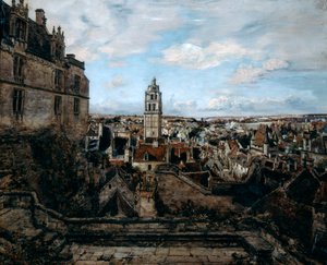 Näkymä Castle Lochesin terassilta, 1884 tekijältä Emmanuel Lansyer