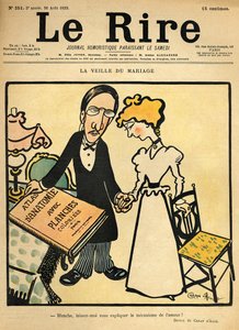 Häitä edeltävänä päivänä sarjakuva Le Riren kannesta, 26. elokuuta 1899