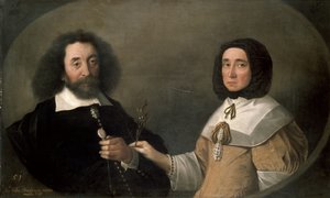 John Tradescant nuorempi ja Hester, hänen toinen vaimonsa