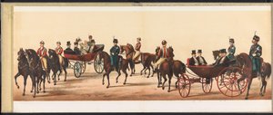 Paraati Haarlemissa, 1872 (levy 8) Kulkue pidettiin Haarlemissa 1. huhtikuuta 1872. (sarjan nimi esineellä)