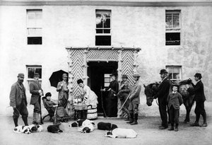 A Country House Shooting Party, noin 1890 tekijältä English Photographer