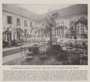 Tämän päivän muodikas lomakohde, Palm Court Carlton-hotellissa tekijältä English Photographer