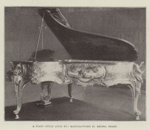 Piano (tyyli Louis XV), valmistaja Messers Erard tekijältä English Photographer