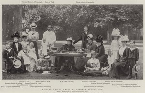 Kuninkaallisen perheen juhla Osbornessa elokuussa 1898 tekijältä English Photographer