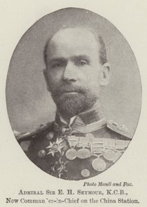 Amiraali Sir E H Seymour, KCB, Kiinan aseman uusi komentaja tekijältä English Photographer