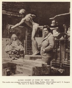 Alfred Gilbert, englantilainen kuvanveistäjä Eros-työssä tekijältä English Photographer