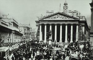 Bank Of England, Threadneedle Street, Lontoon kaupunki, 1890 tekijältä English Photographer